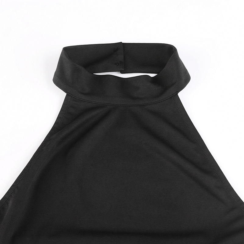 Đầm Hai Dây Màu Trơn Hở Lưng Phong Cách Đường Phố Cá Tính Cho Nữ