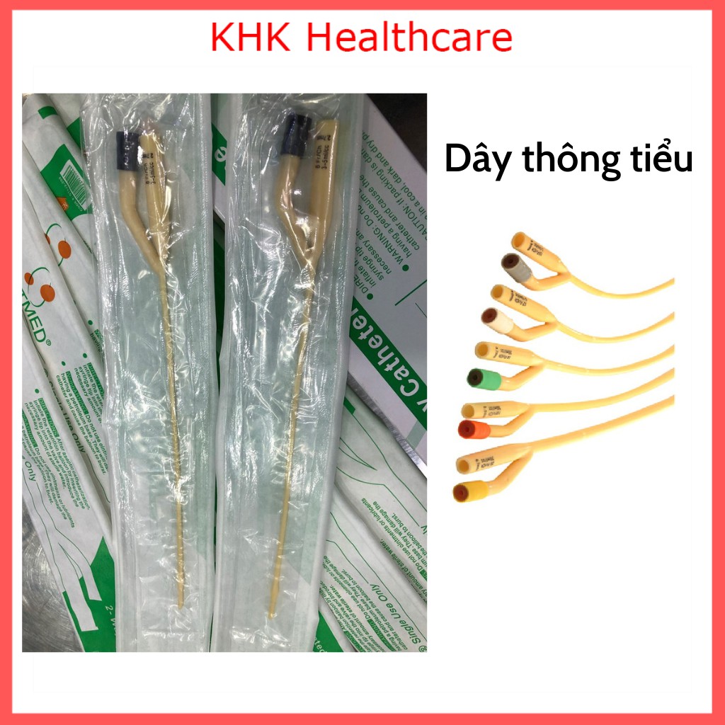 Dây thông tiểu 2 nhánh (Foley) các size 12, 14, 16