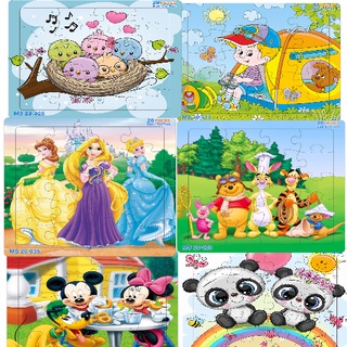 Combo 6 bộ tranh ghép hình - rèn luyện trí tuệ cho bé / loại 20 mảnh siêu đẹp