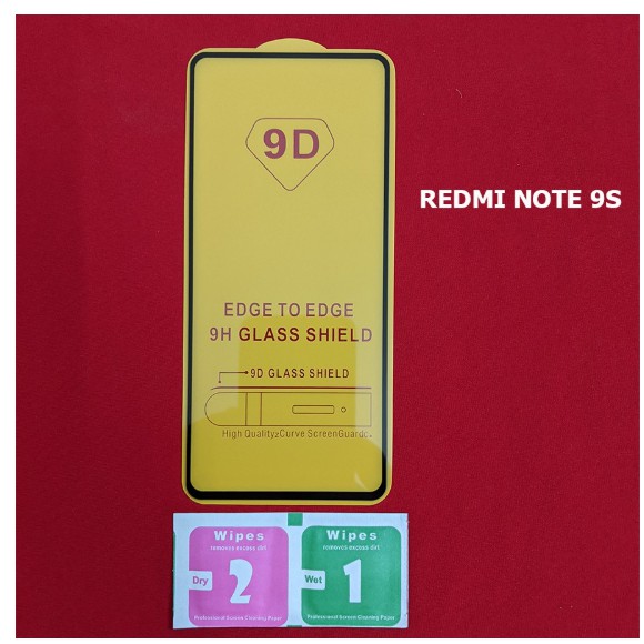 Kính Full màn 9D Xiaomi Redmi Note 9S