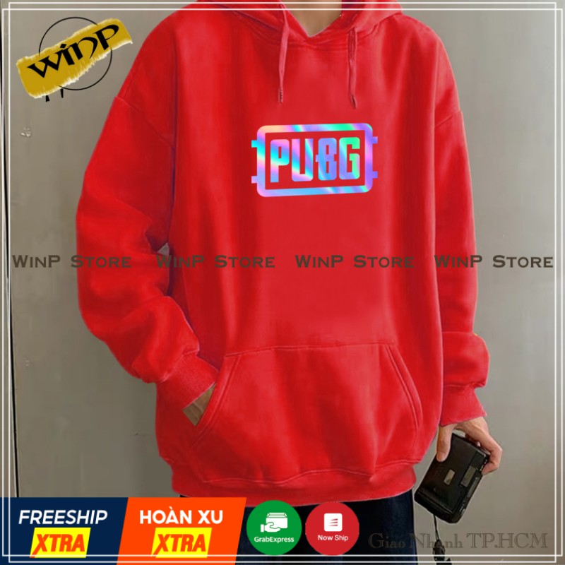 [Áo Hoodie Phản Quang CLIP & ẢNH THẬT]Áo Hoodie Nam/Nữ PUBG In Phản Quang Loại 1,vải không xù