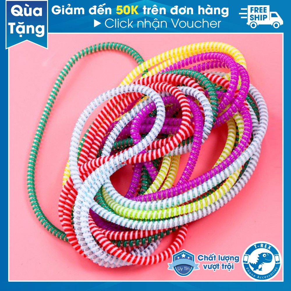 Phụ kiện bảo vệ cáp và củ sạc bằng silicon, lò xo quấn bảo vệ - Nếu Quý khách Hài lòng cho shop em xin 5 sao được k ạ?