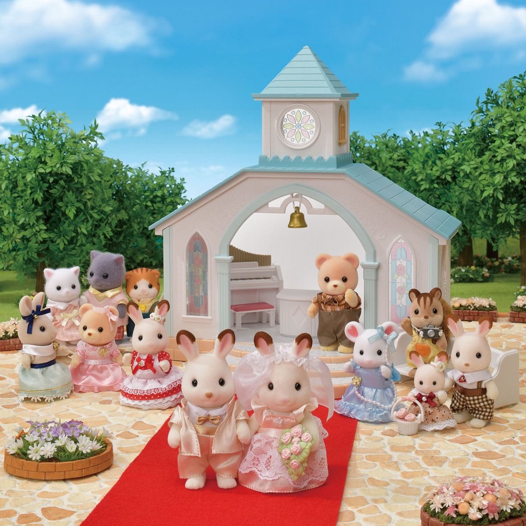 Đồ Chơi Sylvanian Families Cặp Đôi Cô Dâu Chú Rể Trong Ngày Cưới Wedding Couple Bride n Groom