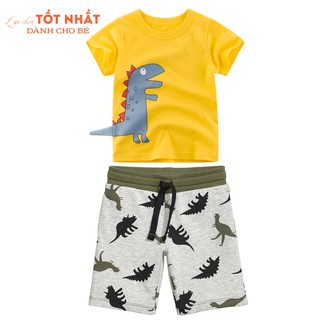 [Bộ Quần+Áo] Quần Áo Trẻ Em , Đồ Bộ Trẻ Em Khủng Long Ngộ Nghĩnh , Áo Thun Trẻ Em Bán Chạy