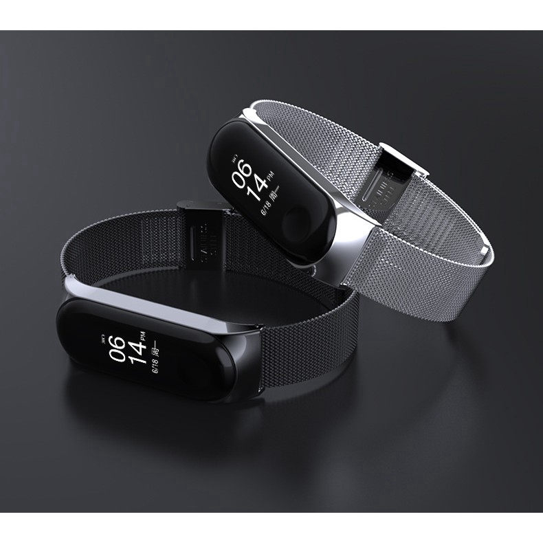 Vòng tay thép không gỉ cho XiaoMi Mi Band 4/3