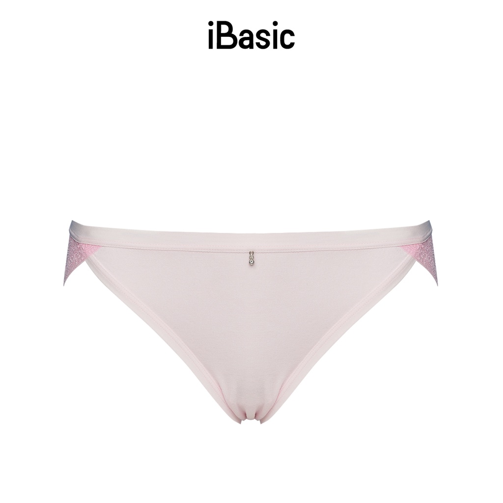 Quần lót nữ thun lạnh visco phối ren iBasic PANW115