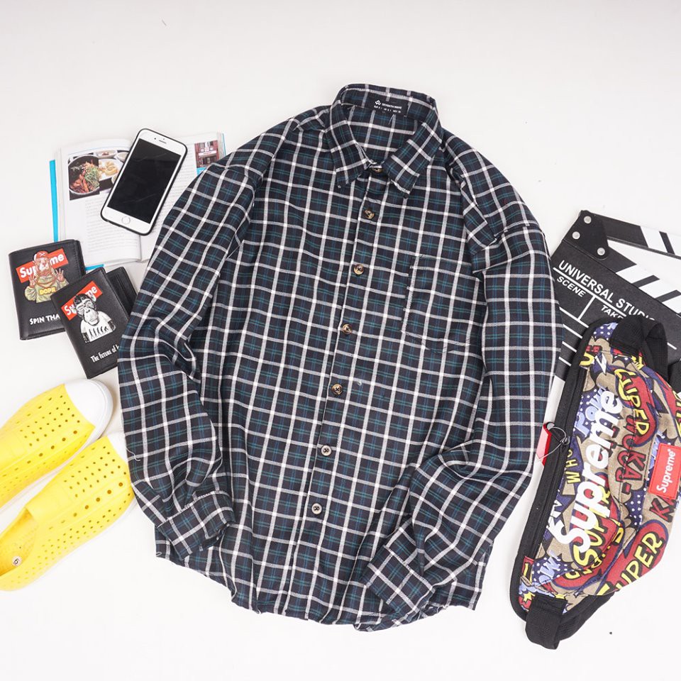 Áo sơ mi caro nam nữ City Cycle - Áo sơ mi nam dài tay Unisex kẻ caro Local Brand | BigBuy360 - bigbuy360.vn