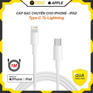 Cáp Sạc iPhone, iPad USB Type-C To Lightning Chính Hãng Zin Bảo Hành 12 tháng 1 Đổi 1