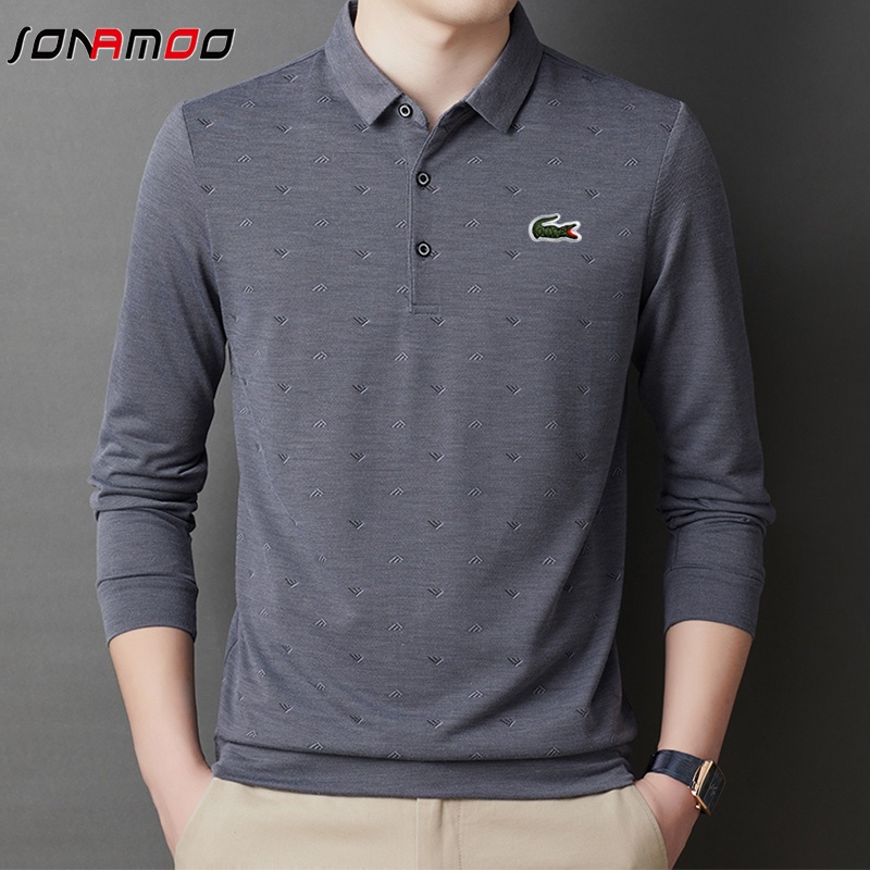 MỚI Áo polo tay dài thời trang dành cho nam