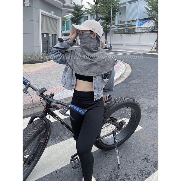 Khăn choàng chống tia cực tím NVSHOP che chắn toàn diện chất kiệu thoáng mát dễ chịu khi đeo an toàn với mọi loại da