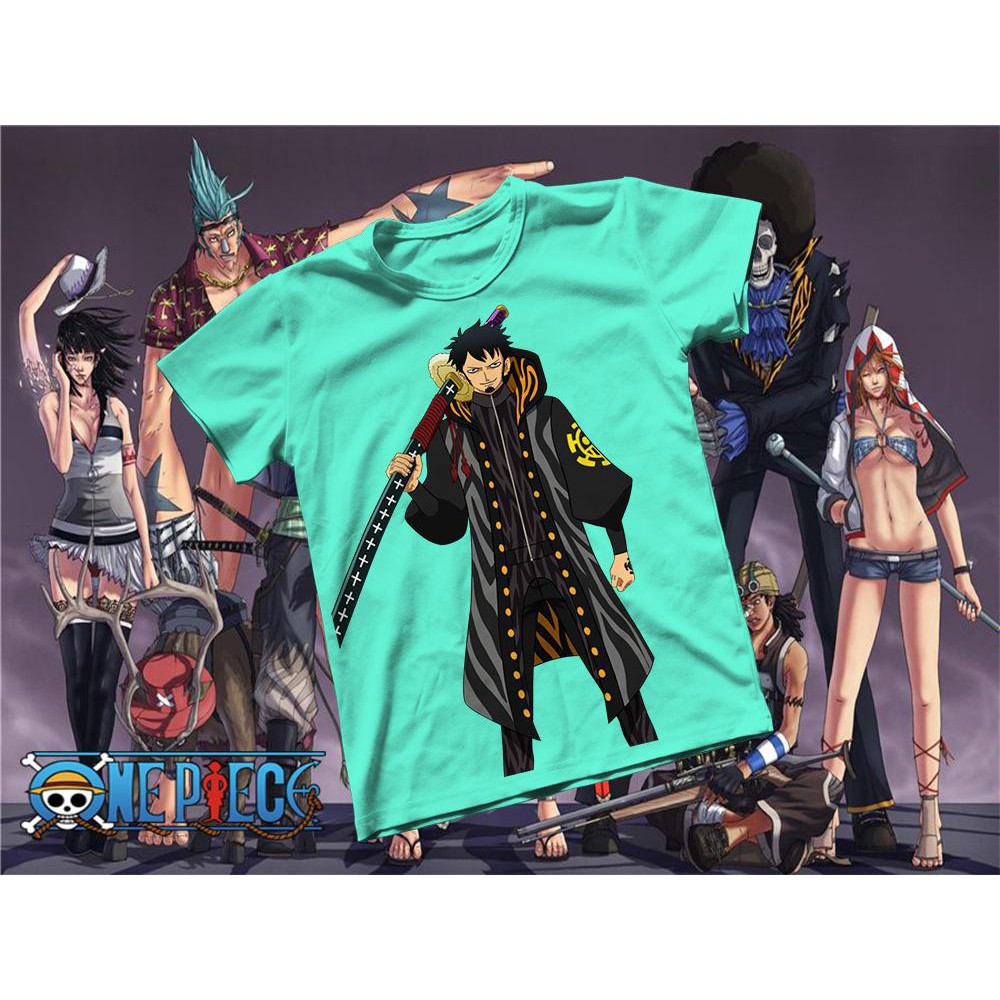 Áo thun Cotton Unisex - Anime - One Piece - Bác sĩ tử thần Law