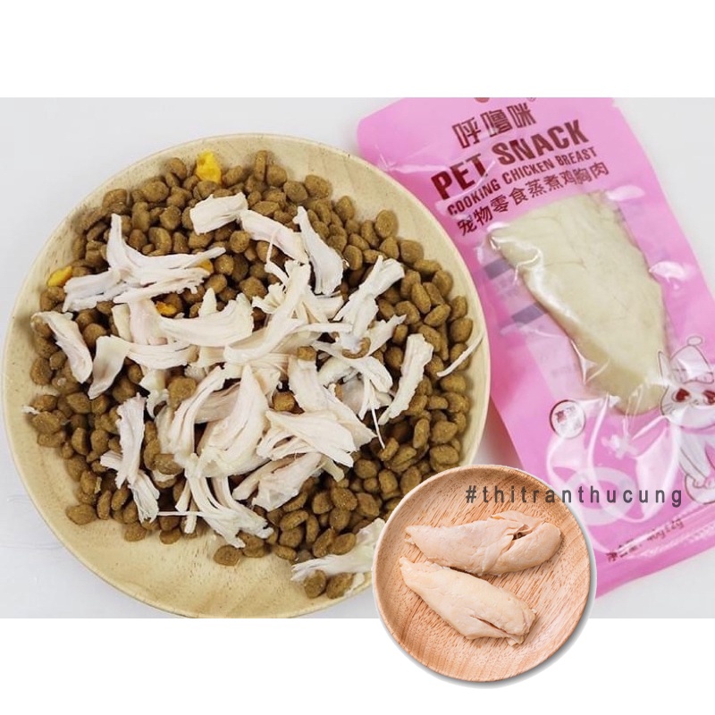 Ức Gà Tươi Dinh Dưỡng Pet Snack Cho Chó Mèo 40g