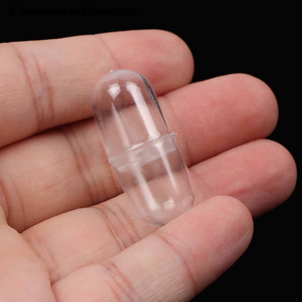 Set 10 Hộp Nhựa Trong Suốt Nắp Lật Đựng Thuốc Viên Tiện Dụng