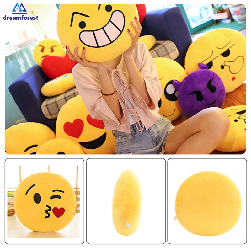 Df Gối Ôm Hình Biểu Tượng Cảm Xúc Mềm Mại 20cm