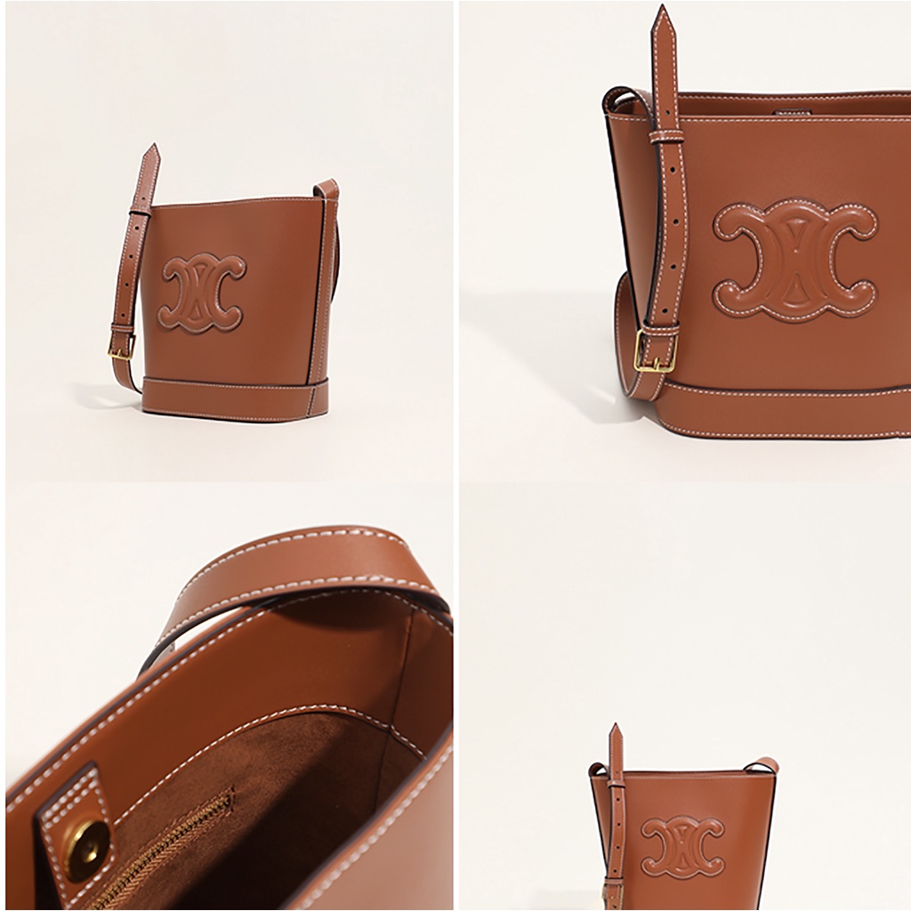 Túi Xách Nữ Đeo Chéo CE LINE Da PU Bucket Bag