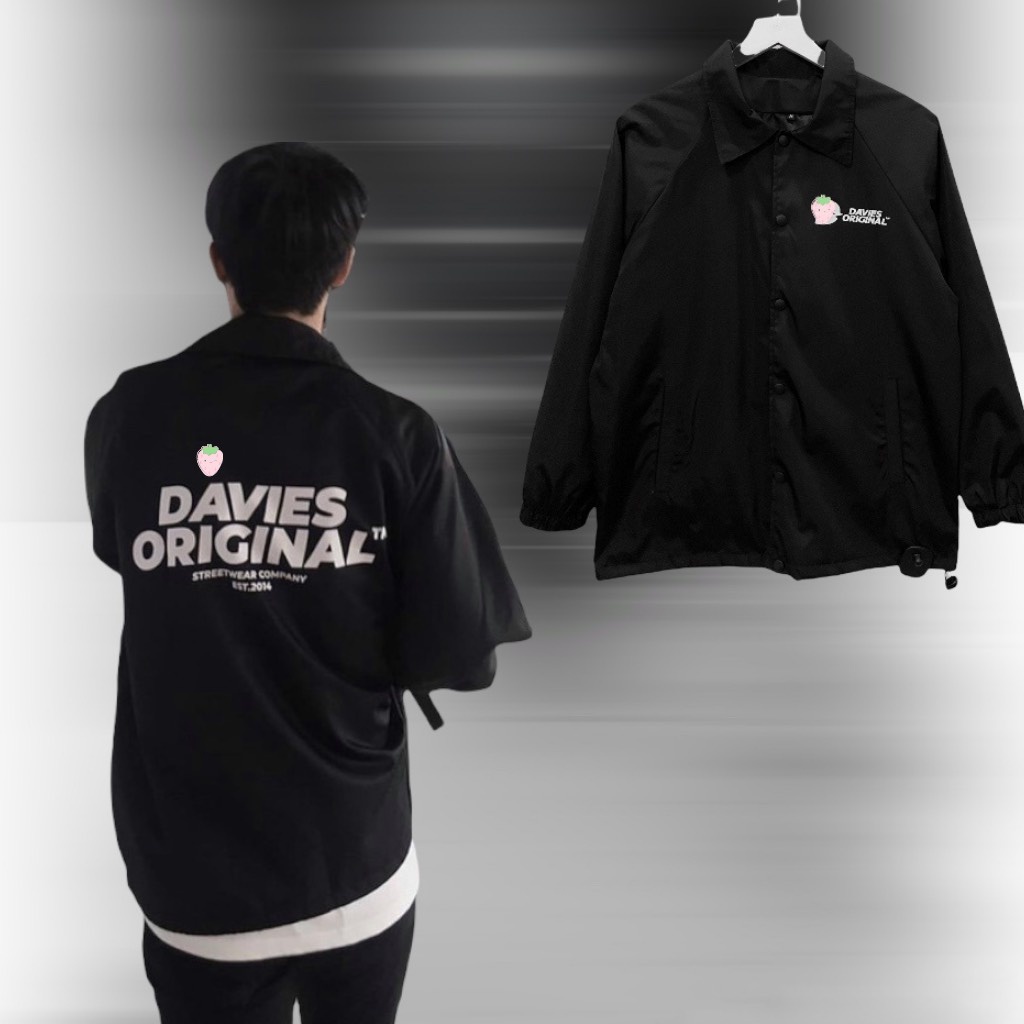 Áo khoác dù jacket Davie 2 lớp nam nữ trượt nước siêu đẹp _ hình thật kèm clip tại Boin shop
