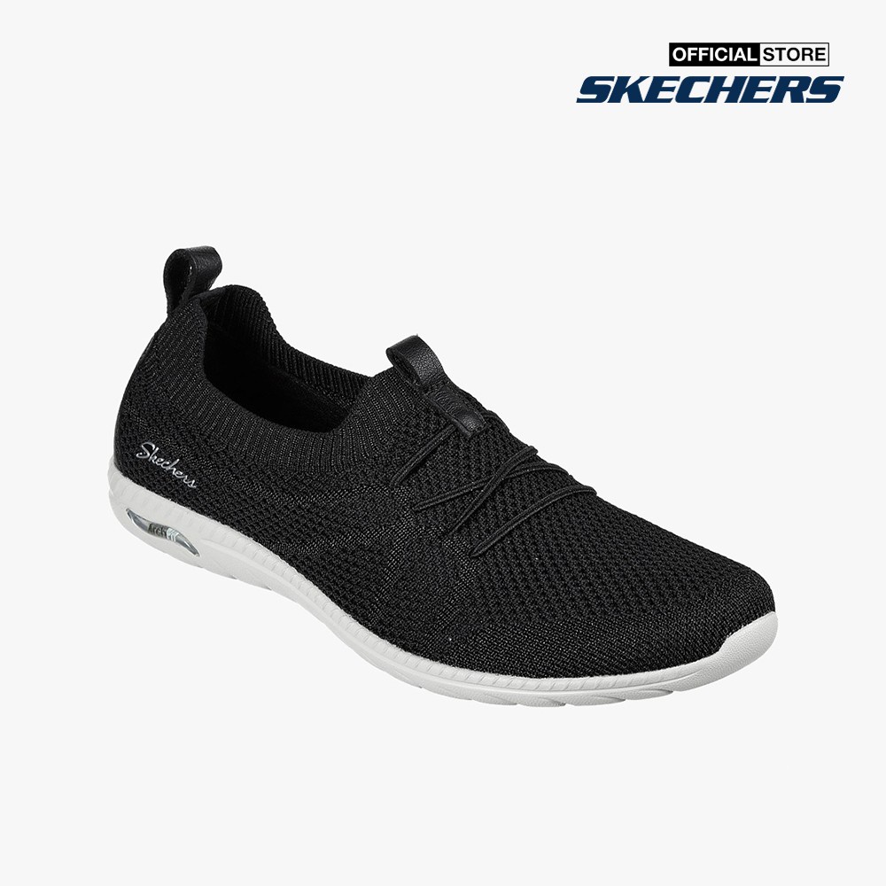 SKECHERS - Giày slip on nữ phối dây thắt Arch Fit Flex 100285-BKW