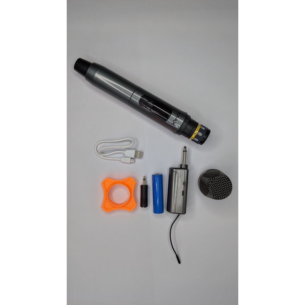 Micro Karaoke Không Dây Giá Rẻ Micro MAX19 Cao Cấp Dành Cho Dàn Kara Gia Đình Hát Live, Loa Bluetoth, Loa Kẹo Kéo, Amply