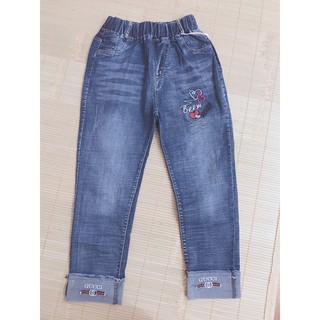 Quần bò cho bé gái 2020, hàng GUCCI cao cấp