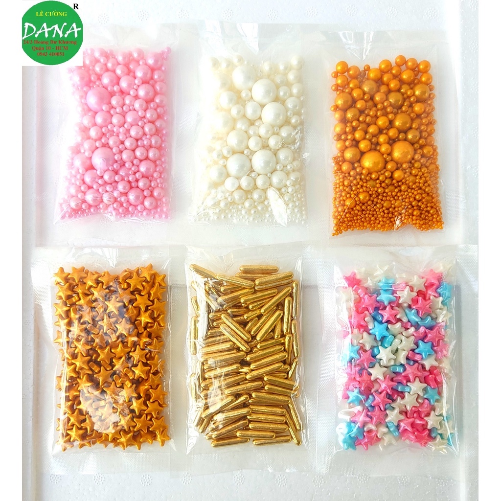 Kẹo bông đường trang trí bánh 50g