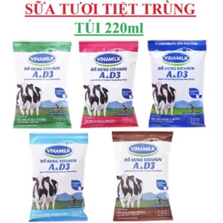 Sữa tươi tiệt trùng Vinamilk 220ml (date 11/2020)