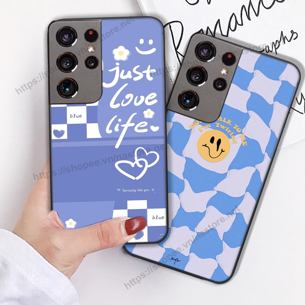 Ốp lưng Samsung S21 / S21 FE / S21 Plus / S21+ / S21 Ultra trái tim mặt cười, gấu cute thể thao cá tính