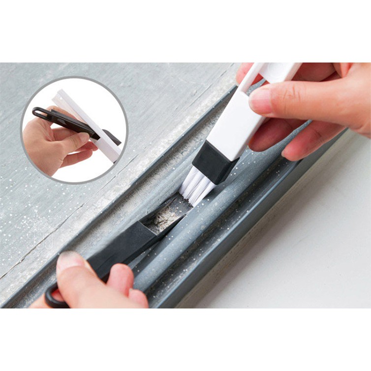 Chổi Quét Bụi VỊ TRÍ HẸP - Kèm Ki Xẻng Hốt Rác Mini - Cọ Mini Vệ Sinh Khe Cửa - Bàn Phím Máy Tính
