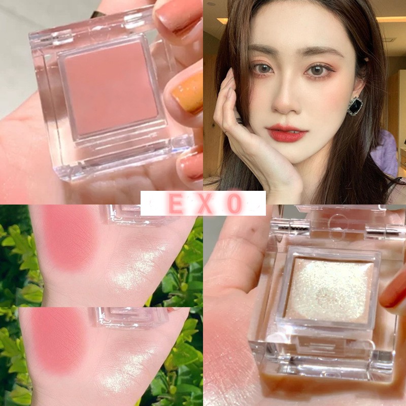 (Hàng Mới Về) Phấn Má Hồng Dạng Khoai Tây Nghiền Novo 2 Trong 1