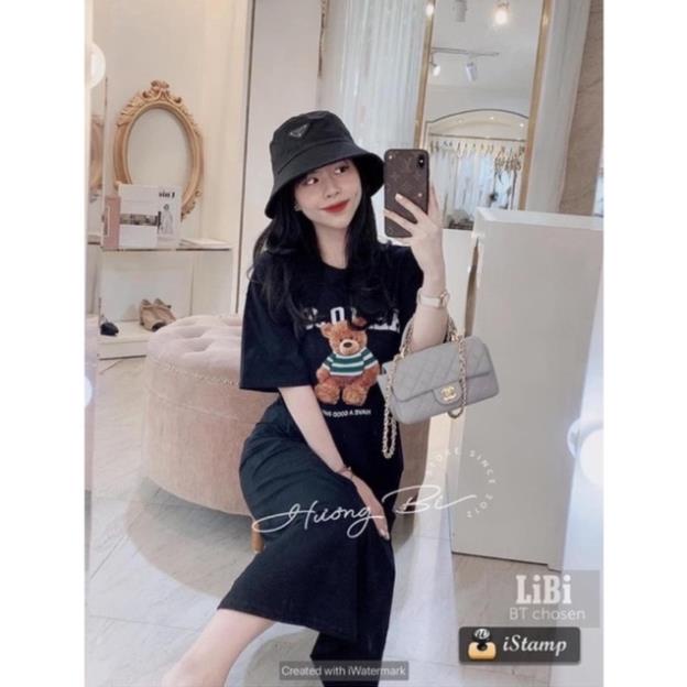 Đầm - Váy Suông Gấu Hello Joy Dáng Dài , From Rộng