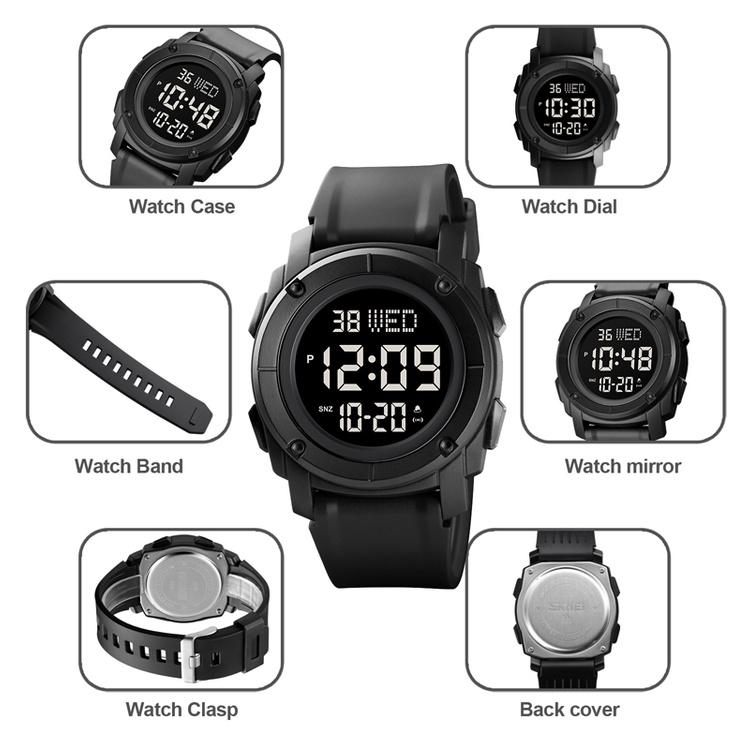 Đồng Hồ Điện Tử Thể Thao SKMEI 1853 Chống Nước Cho Nam