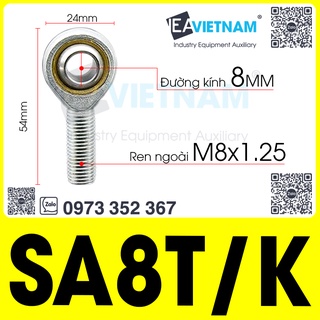 Vòng bi mắt trâu m8 8mm sa 8 t/k