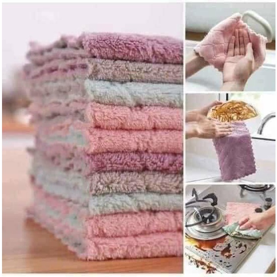 KHĂN LAU NHÀ BẾP COMBO 50 KHĂN 90K