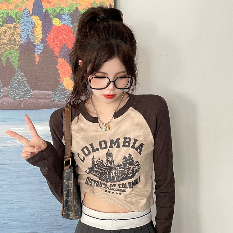 Áo Thun Dài Tay Thiết Kế Mỏng Kiểu Dáng Mới Xinh Xắn Thời Trang Dành Cho Nữ