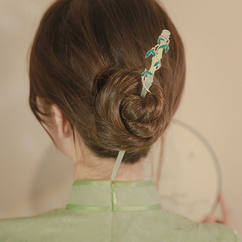 Kẹp Tóc Bằng Tre Phong Cách Trung Hoa Xinh Xắn Cho Bé Gái