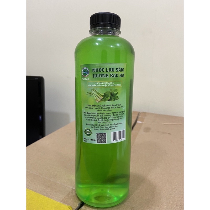 Tinh Dầu Bạc Hà nguyên chất khử mùi kháng khuẩn, lau sàn, lọc không khí và tạo hương thơm chai 1Lít