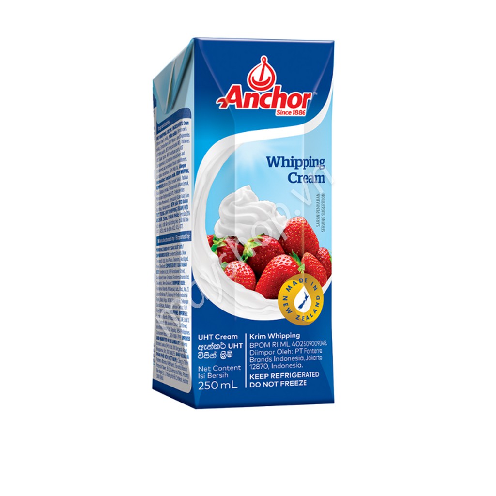 Kem sữa Whipping Cream Anchor (Độ béo 36%) - [Chỉ ship Hỏa tốc tại HN]