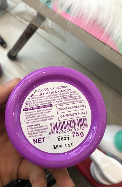 Wax Gatsby tím giuwx nếp vững chắc 75g