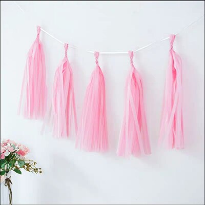 5pcs/pack Candy Bar Wedding Decoration Paper Tassels Decoration Marriage Wedding Birthday Decoration Party Supplies Slingers
