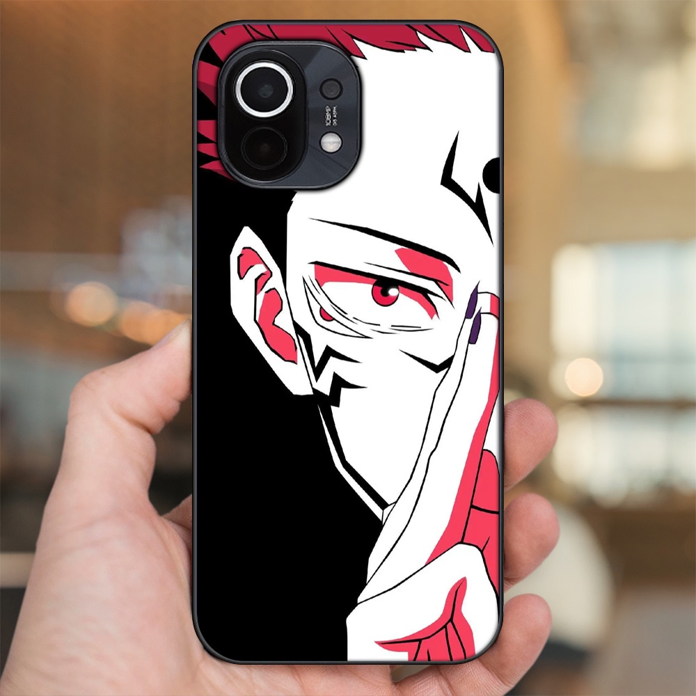 Ốp lưng Xiaomi Mi 11 viền đen in hình Yuji Jujutsu Kaisen