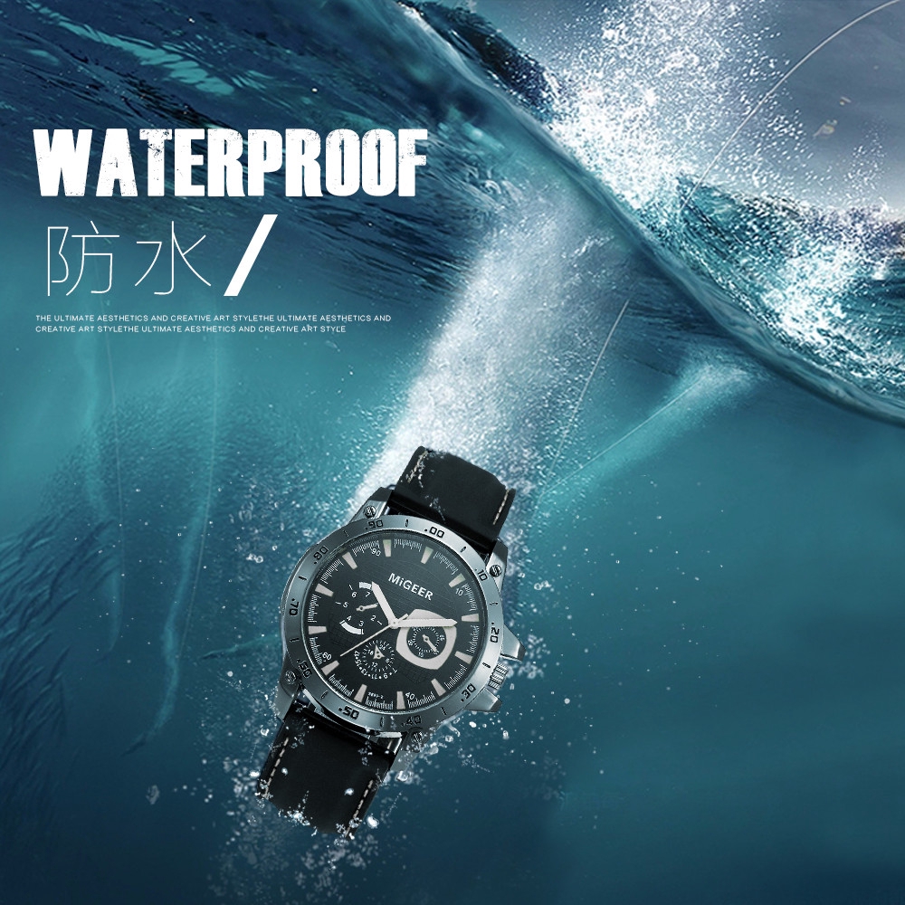 Đồng Hồ Analog Máy Quartz Dây Silicone Kiểu Dáng Thể Thao Cho Nam