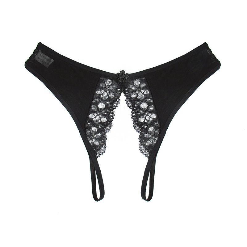 quần lót nữ thong lọt khe không đáy pha ren mềm mại thoáng mát sexy gợi cảm