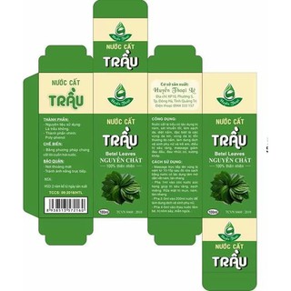 Nước cất lá trầu huyền thoại nguyên chất 100ml