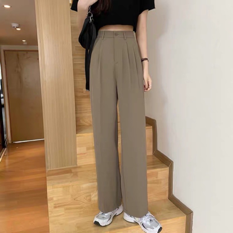 [MAY THEO SỐ ĐO] QUẦN ỐNG SUÔNG KHOÁ KÉO LƯNG CAO | BigBuy360 - bigbuy360.vn