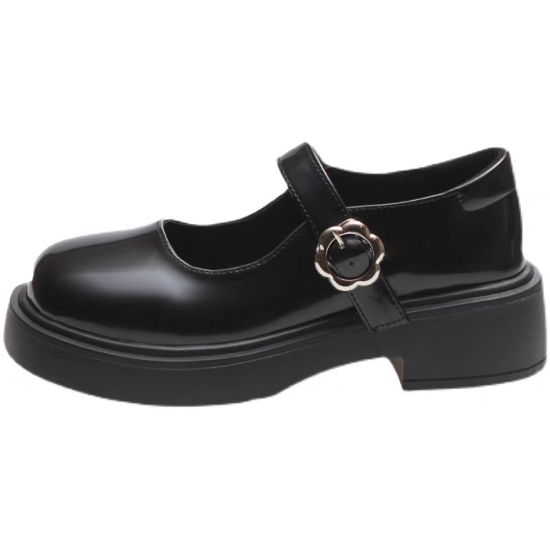 Giày búp bê có quai khoen bông hoa Mary jane dễ thương vintage Yannie Lolita