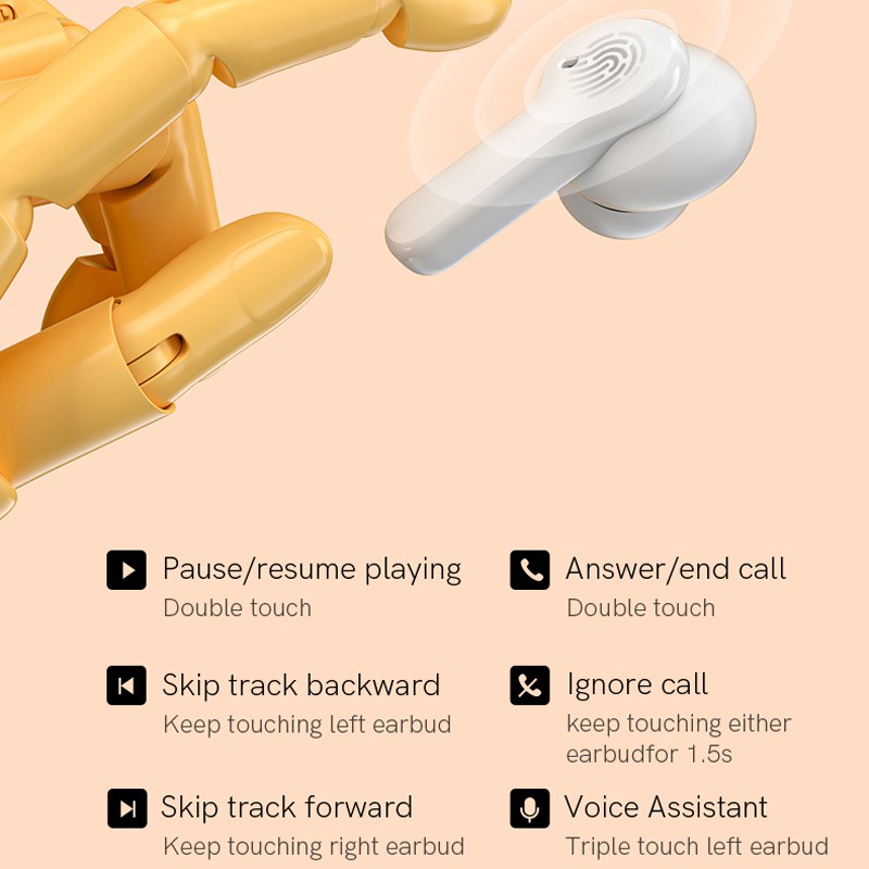 Tai nghe Bluetooth True Wireless QCY T13 - Hàng chính hãng