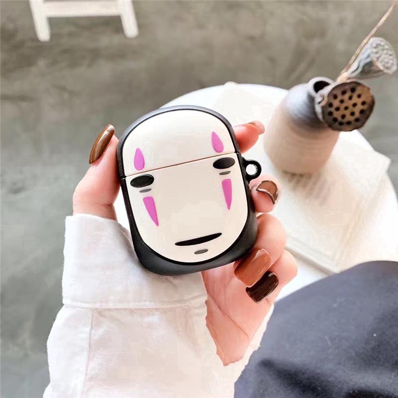 Vỏ bọc hộp đựng tai nghe Airpods bluetooth không dây hình Vô Diện đáng yêu