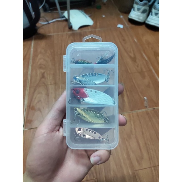 Combo mồi lure 5 cá sắt