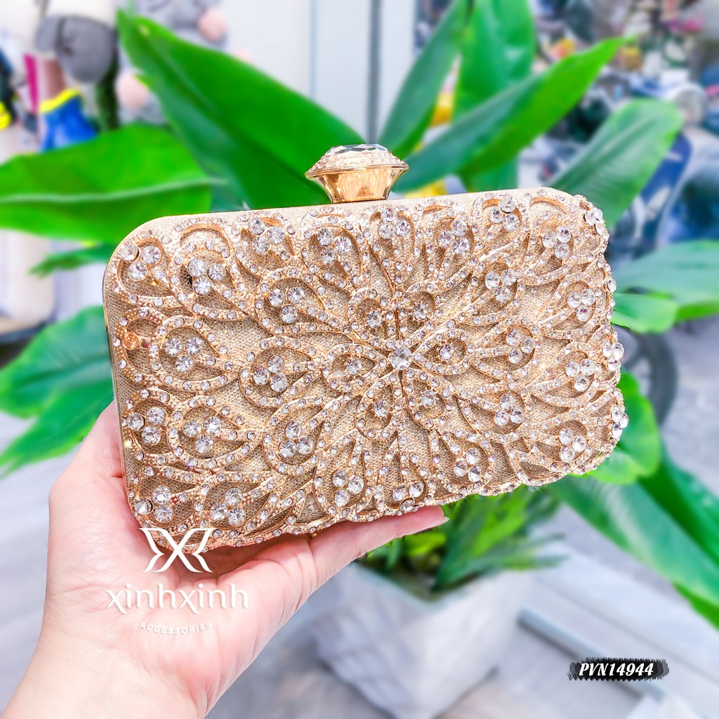 Túi clutch họa tiết cao cấp - Xinh Xinh Accessories