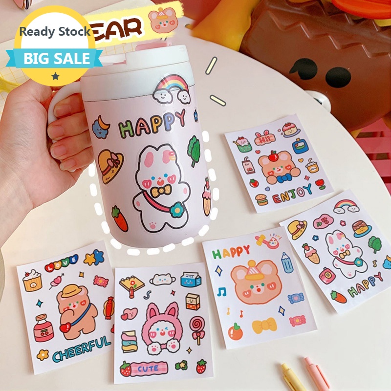 Miếng Dán Trang Trí Chống Thấm Nước Họa Tiết Dễ Thương