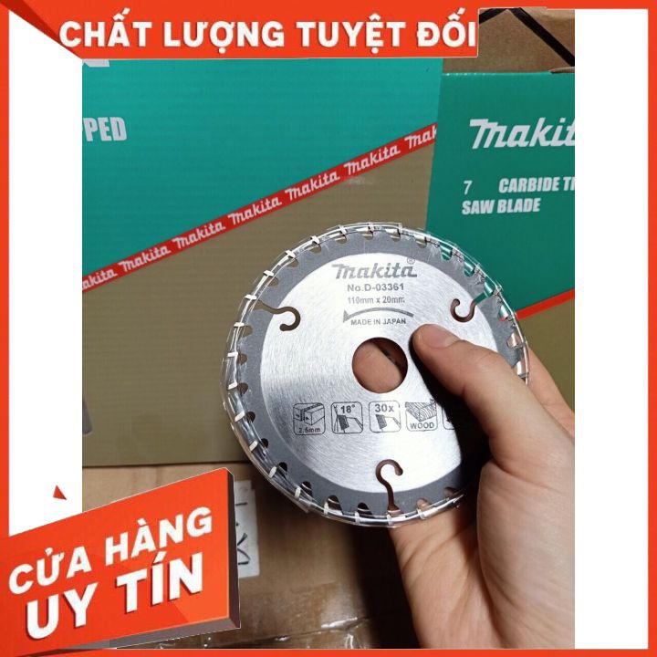 ❖GIÁ TỐT❖ Lưỡi cắt gỗ, lưỡi cắt gỗ cho máy mài cầm tay MAKITA 110mm x 20mm (LƯỠI CHỐNG RỈ, ĐỘ BỀN CAO)